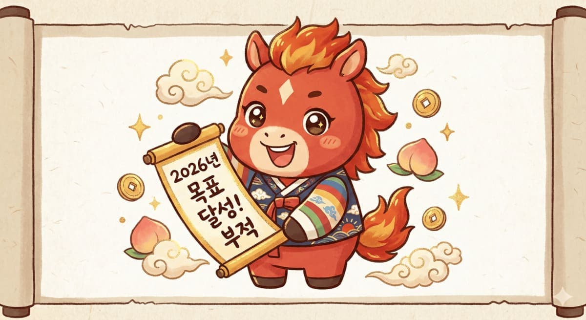 2026 병오년 신년 목표 부적 preview